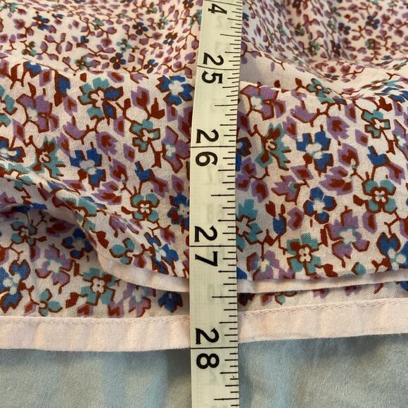 Gap Kids Sleeveless Pink Ditsy Peasant Floral Button Front Dress Size 8 - Picture 7 of 8